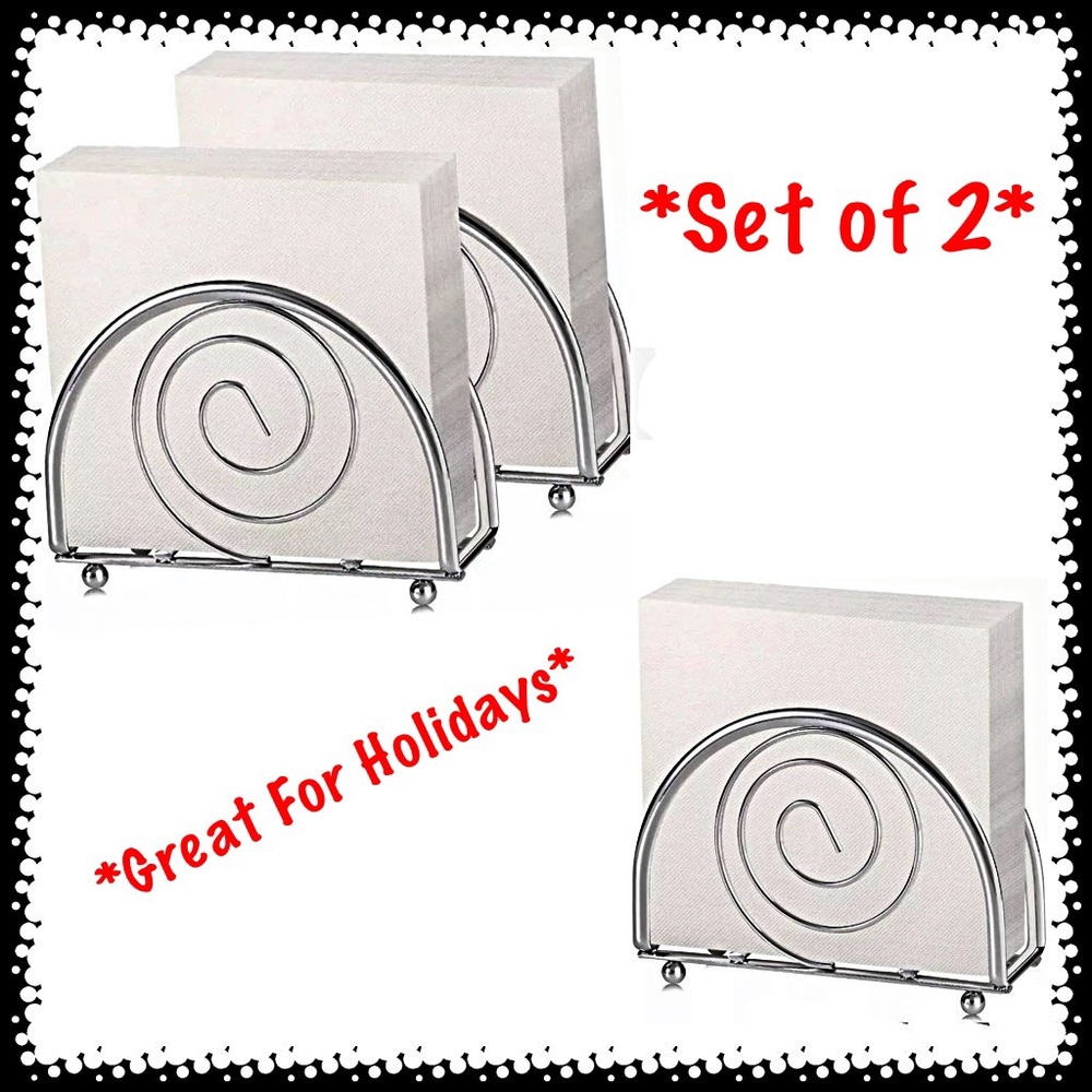 BNIB-2 Set Buruis Modern Decorative Napkin Holders